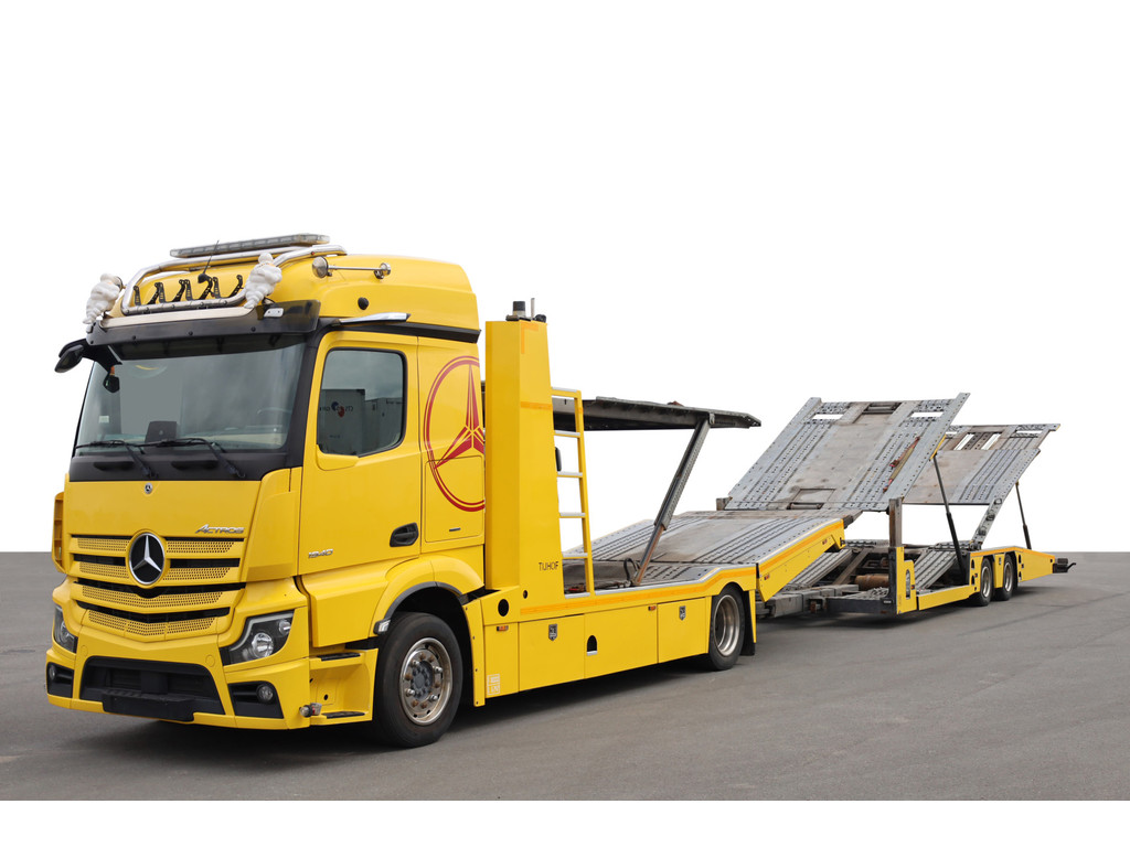 Mercedes-Benz  Actros 1840 Tijhof Full Air Leder 7-PKW 2x Winde Lane