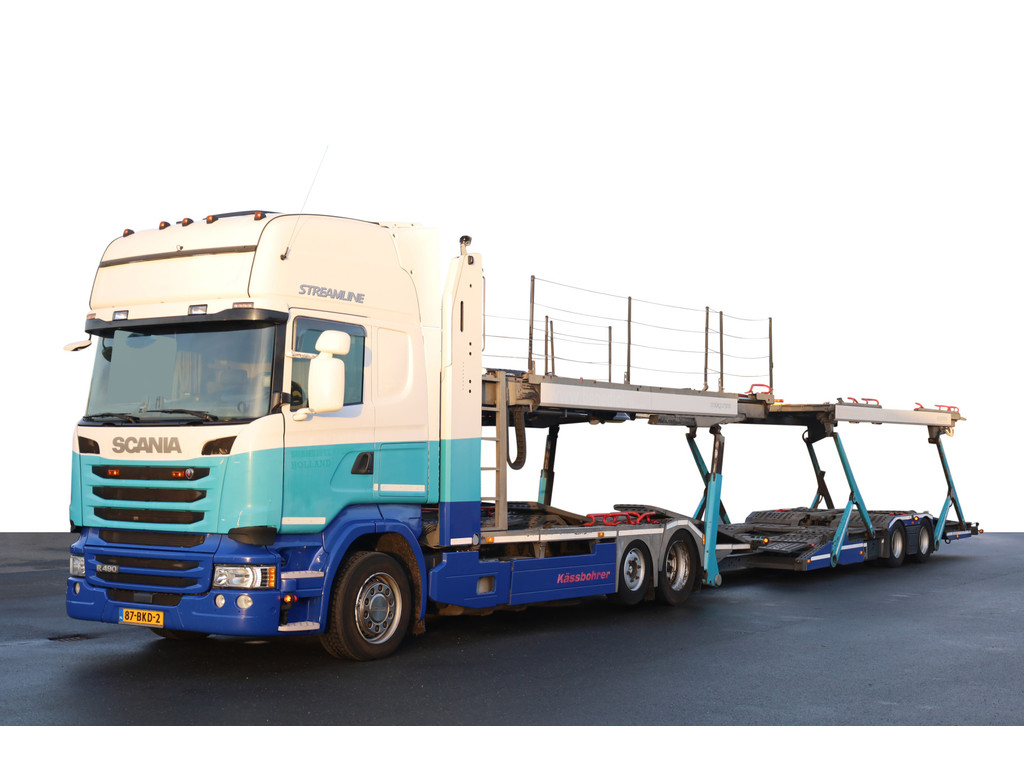 Scania  R 490 Streamline Kassbohrer Metago Pro 3X 2017 ACC Standairco 9-Lader Euro 6