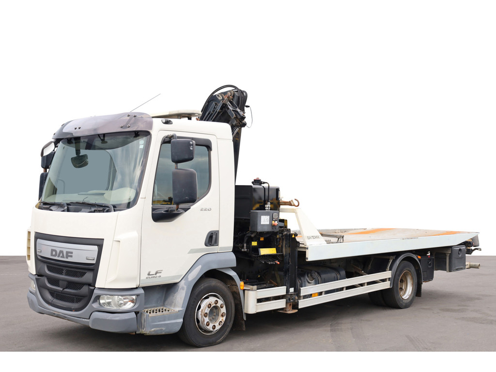 DAF  LF 12.220 Eurotechnik Schiebeplateau Kran Winde Brille Euro 6