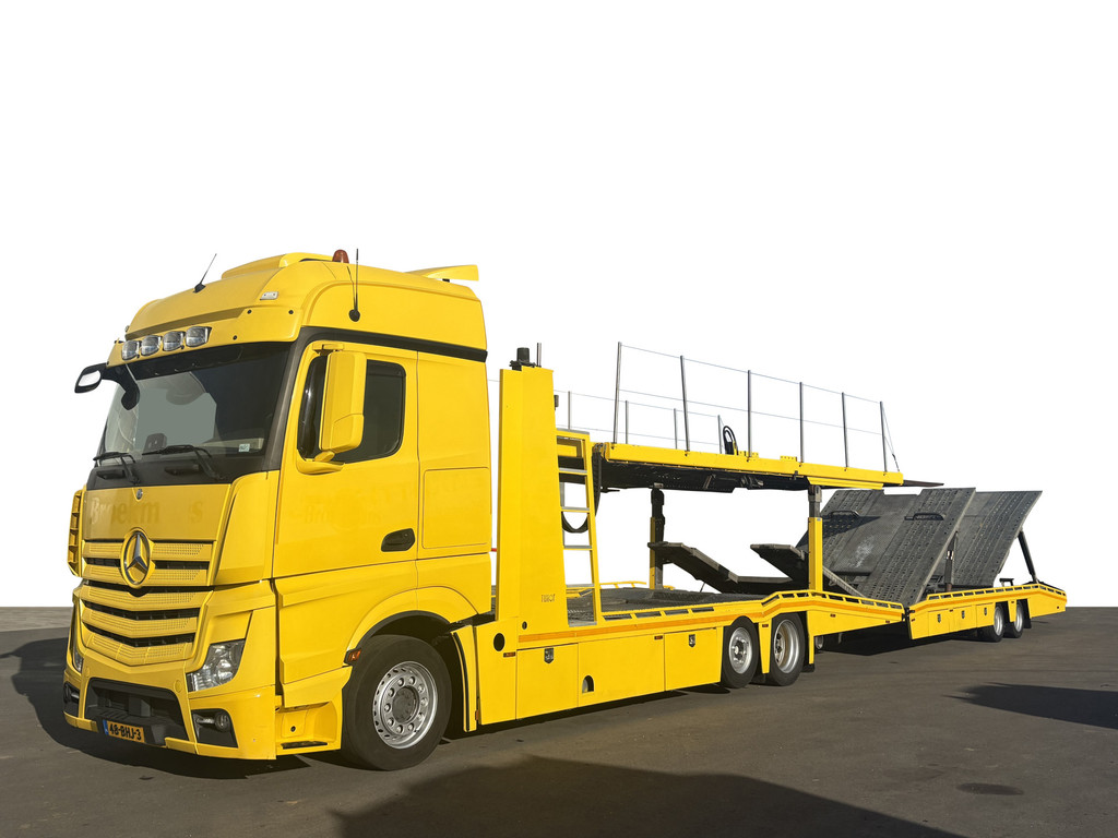 Mercedes-Benz  Actros 2445 Tijhof TA12000 BY2020 7 lader Winde Autotransporter