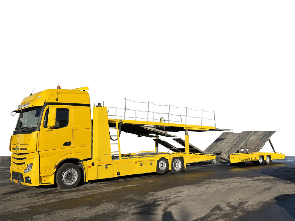 Mercedes-Benz  Actros 2445 Tijhof TA12000 7 lader Winde Autotransporter