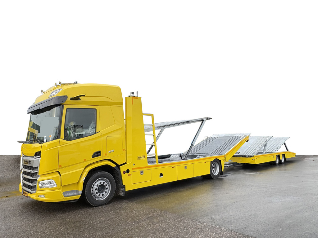 DAF  XD 410 Tijhof 6-lader TA-12000 Winde Led Standairco *Nieuw* Autotransporter