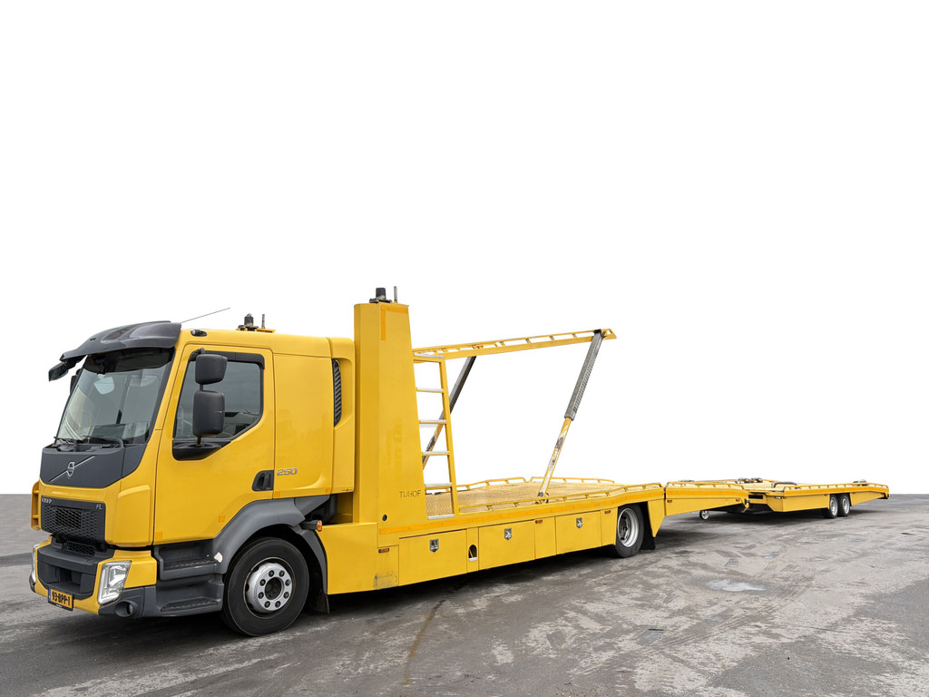 Volvo  FL 250 Tijhof 3 lader + TA35-ANN aanhanger Winde Autotransporter
