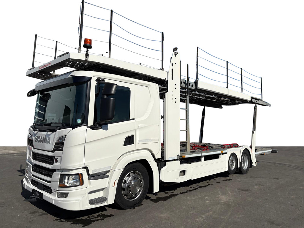 Scania  P410 6x2 Kassbohrer Citytrans Pro 5 lader Retarder Autotransporter