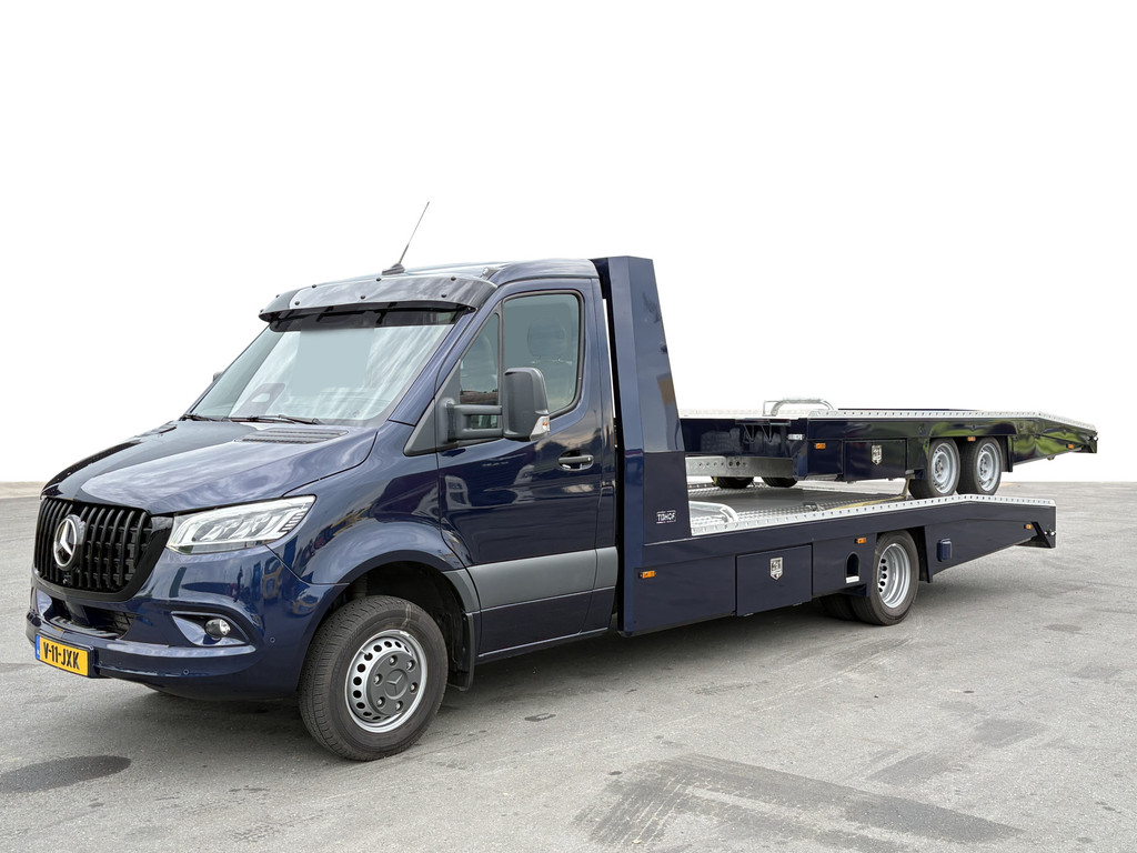 Mercedes-Benz Sprinter 519 CDI Tijhof Winde Luft + Tijhof TA-35 Autotransporter