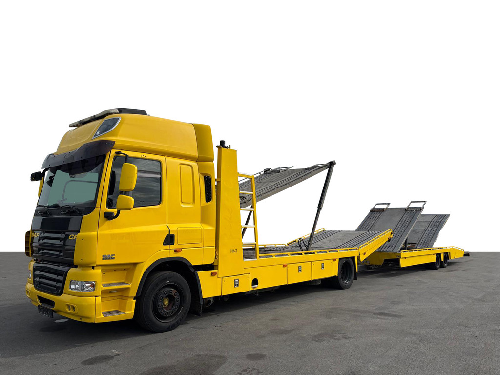 DAF  CF 85.410 Tijhof 6 lader TA 12000 Autotransporter