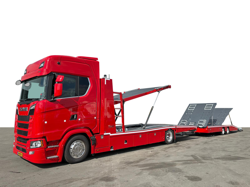 Scania  530 S Tijhof 3/4 lader TA 1400 3 Lader Autotransporter