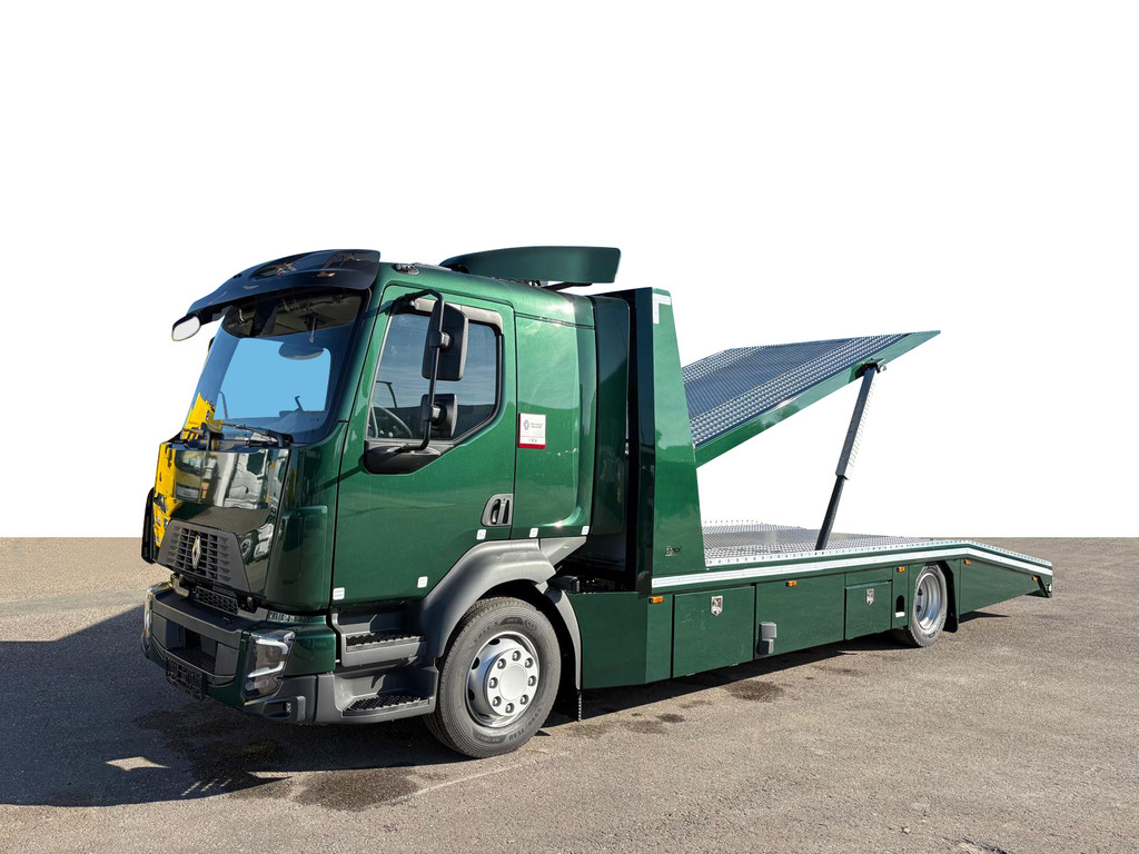 Renault  D 12 T Tijhof 2 Lader Winch Autotransporter