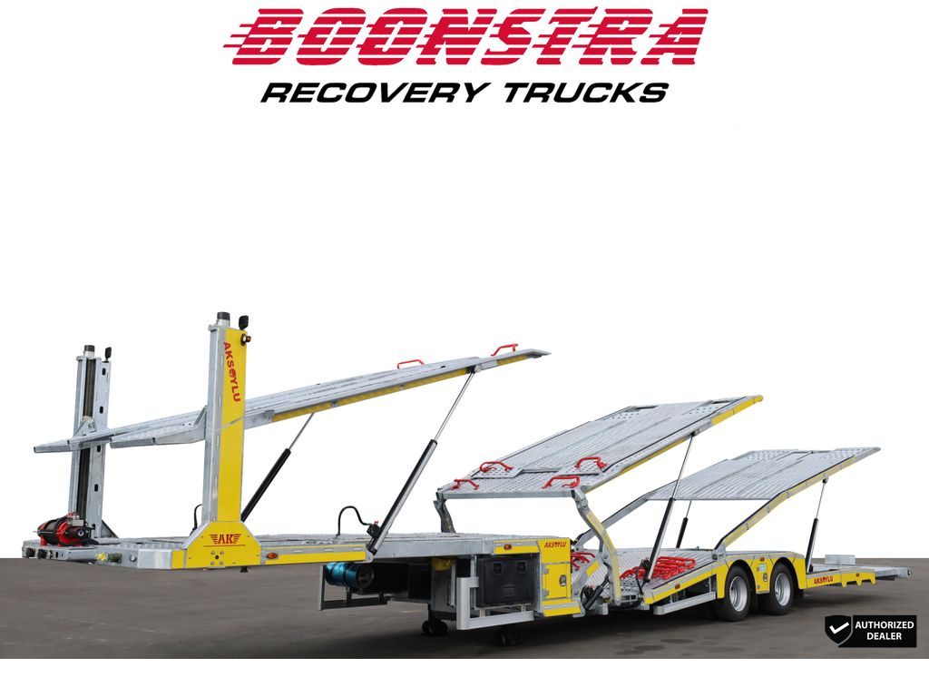AKSOYLU  AKT2 6-Car Transport 2x Winch Remote Lift Axle SAF TPMS NIEUW!! Direct leverbaar!!